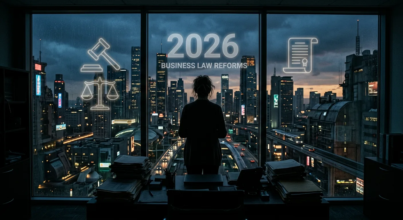 California business law changes in 2026 — compliance concept for business owners