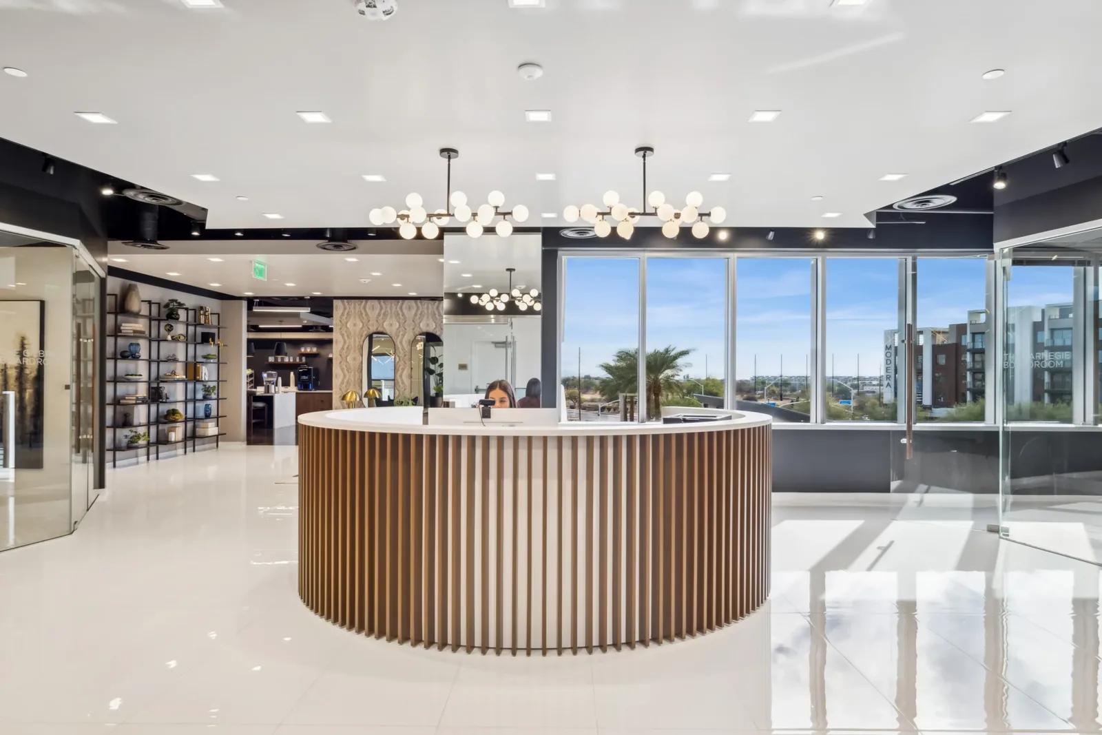 Reception area of Accord & Shield Legal's new Scottsdale office, opening August 2026